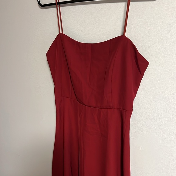Red Midi Dress - Picture 2 of 4